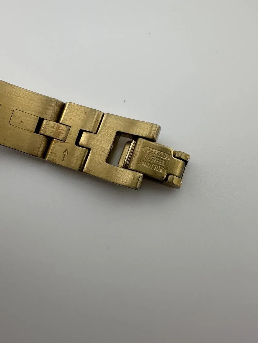 Citizen Eco Drive Women’s Gold Tone MOP Crystal Watch AS IS Not Running
